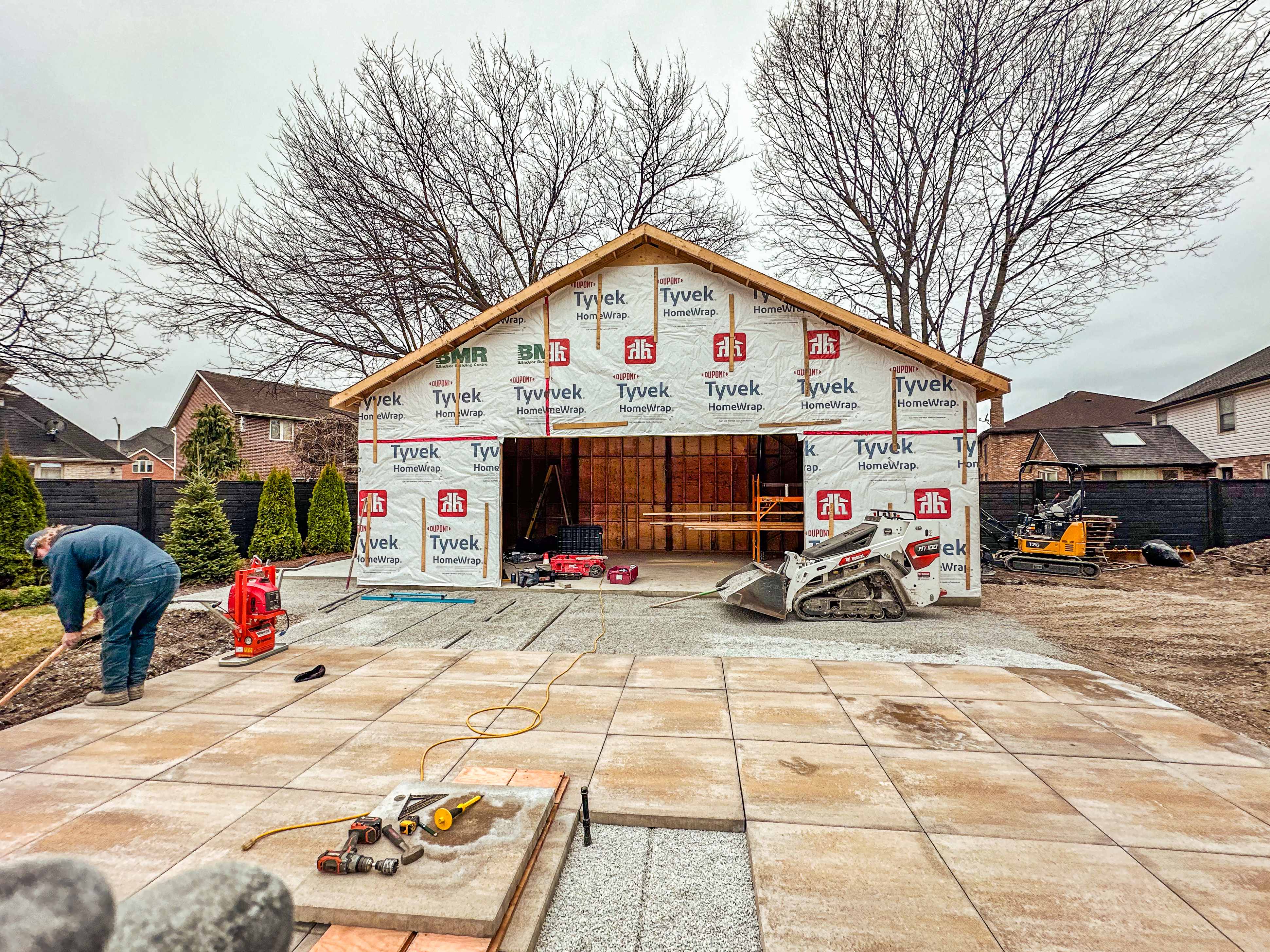 Large concrete pad installation project